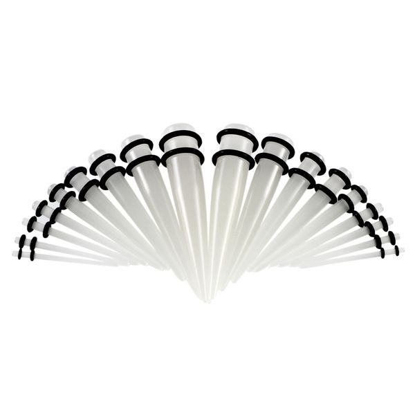 acrylic ear taper and plug gauge stretching kits flesh tunnel expansion body piercing jewelry 100pcs, Silver
acrylic ear taper and plug gauge stretching kits flesh tunnel expansion body piercing jewelry 100pcs, Silver