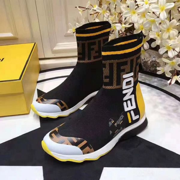 2019 women knitting sock boots speed trainer casual shoes evening party boot high ankle boots flat work boots with 35-45, Black
2019 women knitting sock boots speed trainer casual shoes evening party boot high ankle boots flat work boots with 35-45, Black