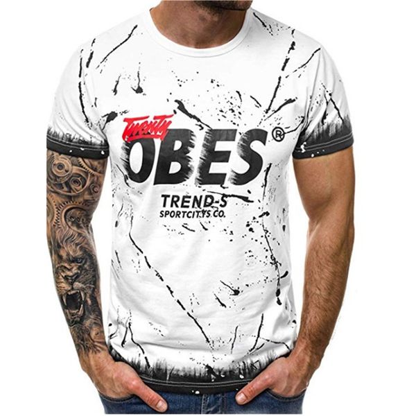 2019 new fashion casual men's sports print short-sleeved camouflage t-shirt, summer personality printing men's t-shirt, White;black
2019 new fashion casual men's sports print short-sleeved camouflage t-shirt, summer personality printing men's t-shirt, White;black