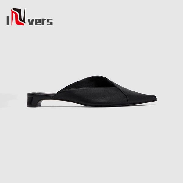 women slippers asymmetric design pointed toe solid low heels mules indoor lazy women shoes, Black
women slippers asymmetric design pointed toe solid low heels mules indoor lazy women shoes, Black