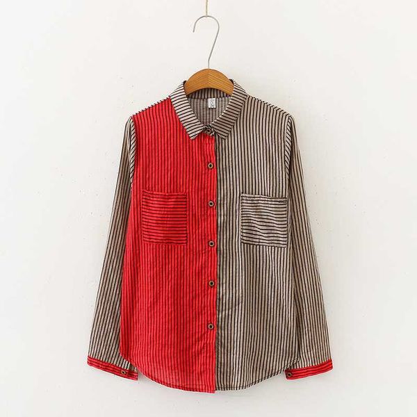 women's blouses & shirts 2021 lady vertical striped cotton and linen long sleeve shirt blouse, White
women's blouses & shirts 2021 lady vertical striped cotton and linen long sleeve shirt blouse, White