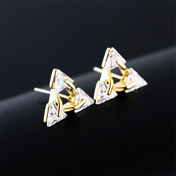 cute female triangle stud earrings with crystal unique style silver gold color earrings minimalist party for women, Golden;silver
cute female triangle stud earrings with crystal unique style silver gold color earrings minimalist party for women, Golden;silver