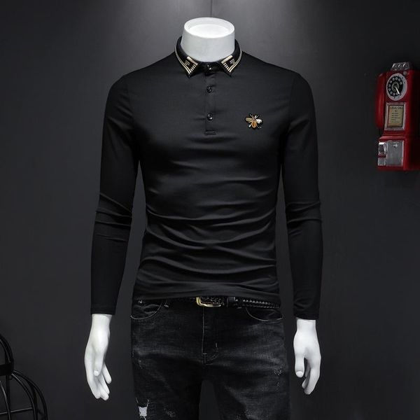 2019 bee embroidery polo shirt men fashion pattern slim cotton streetwear long sleeve black polo shirts homme 5xl, White;black
2019 bee embroidery polo shirt men fashion pattern slim cotton streetwear long sleeve black polo shirts homme 5xl, White;black