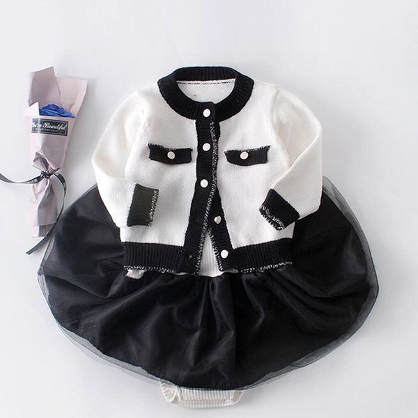 baby girls clothes suit autumn baby knitted princess temperament long-sleeved cardigan sweater + skirt romper cotton newborn set, White
baby girls clothes suit autumn baby knitted princess temperament long-sleeved cardigan sweater + skirt romper cotton newborn set, White