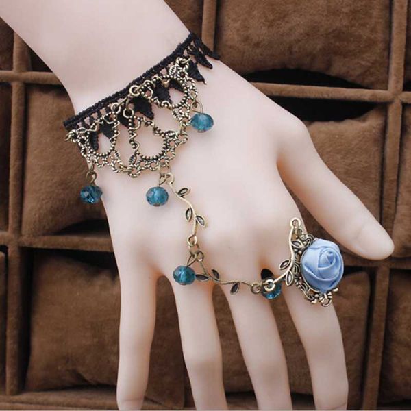 fashion jewelry red rose flower cane lolita lace bracelet with ring one opisthenar jewelry bracelet temperament of crystal women, Golden;silver
fashion jewelry red rose flower cane lolita lace bracelet with ring one opisthenar jewelry bracelet temperament of crystal women, Golden;silver
