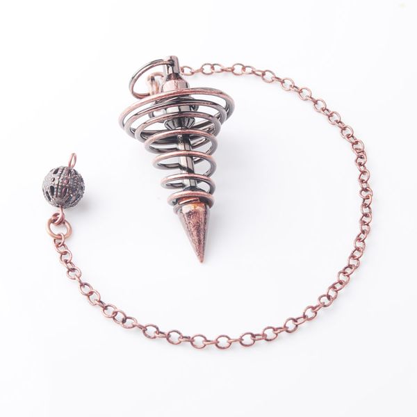 wojiaer ancient copper metal pendulum pendant pendulo radiestesia pendulums for dowsing spiral cone antique pyramid pendule reiki jewelry o9, Silver
wojiaer ancient copper metal pendulum pendant pendulo radiestesia pendulums for dowsing spiral cone antique pyramid pendule reiki jewelry o9, Silver