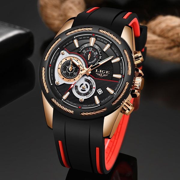2019new lige silicone strap men watches fashion brand luxury business luminous quartz watch men casual waterproof date clock t200113, Slivery;brown
2019new lige silicone strap men watches fashion brand luxury business luminous quartz watch men casual waterproof date clock t200113, Slivery;brown