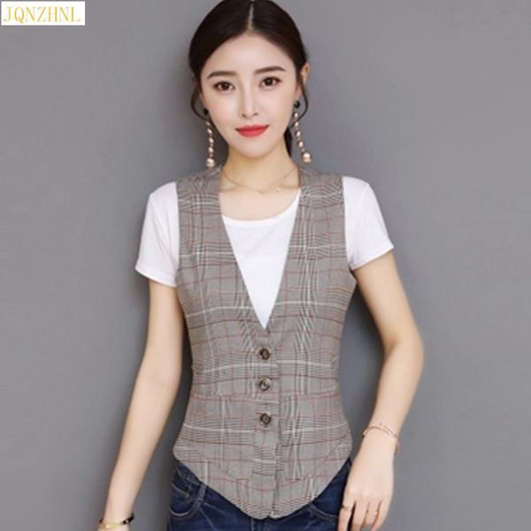 spring autumn short plaid vest ladies slim casual vest 2019 new korean plus size s-4xl wild v-neck fashion jacket g986, Black;white
spring autumn short plaid vest ladies slim casual vest 2019 new korean plus size s-4xl wild v-neck fashion jacket g986, Black;white