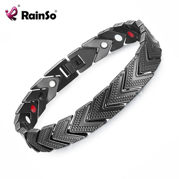 rainso black stainless steel bracelet magnetic for arthritis pain therapy health energy charm bracelets for men women 2020
rainso black stainless steel bracelet magnetic for arthritis pain therapy health energy charm bracelets for men women 2020