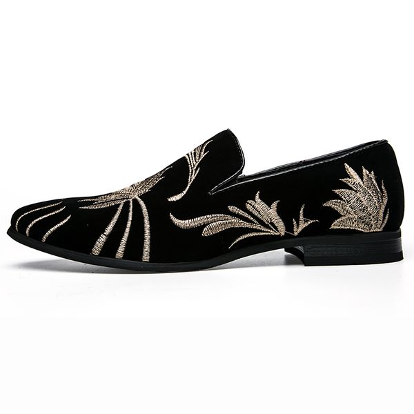polali men's fashion suede leather embroidery loafers mens casual printed moccasins shoes man party driving flats sizes 38-47 c09, Black
polali men's fashion suede leather embroidery loafers mens casual printed moccasins shoes man party driving flats sizes 38-47 c09, Black