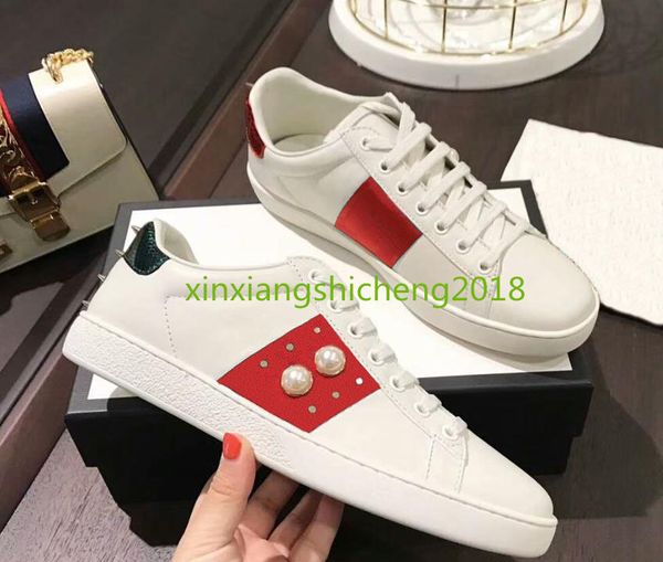 Fa hion ace pearl neaker loafer de igner luxuriou men women low white genuine leather ca ual flat hoe driving hoe 35 45
Fa hion ace pearl neaker loafer de igner luxuriou men women low white genuine leather ca ual flat hoe driving hoe 35 45