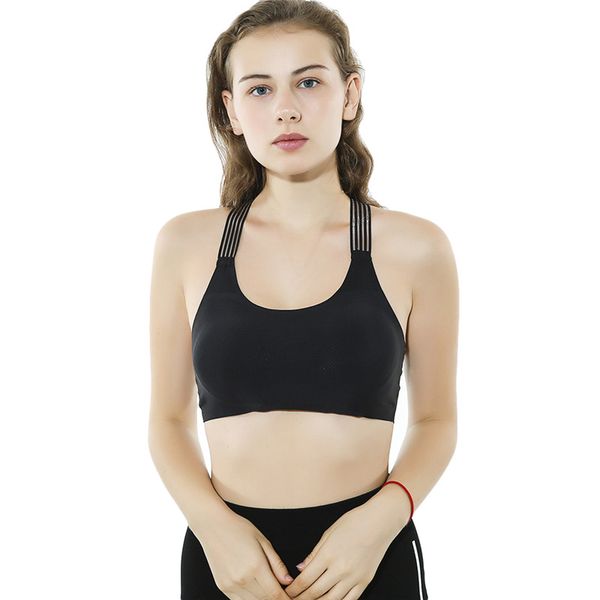 sports bra high stretch breathable fitness women padded for running yoga gym seamless crop bra cross back push up sport, White;black
sports bra high stretch breathable fitness women padded for running yoga gym seamless crop bra cross back push up sport, White;black