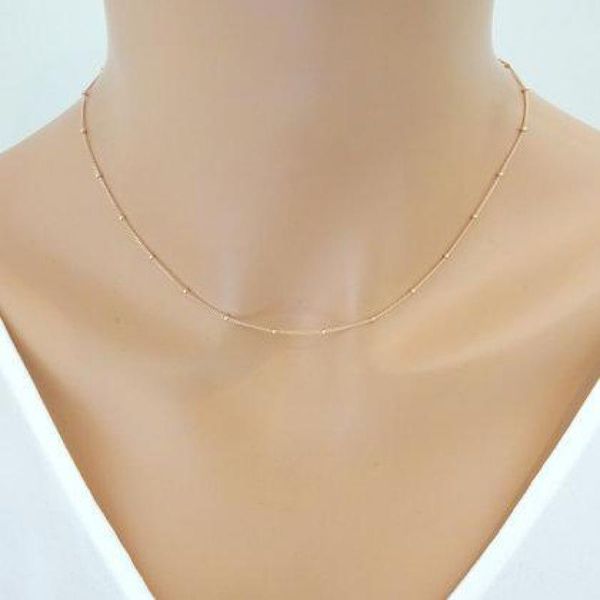 women gold chain necklace delicate beaded satellite dainty choker necklace minimalist collar femme bijoux simple jewelry, Golden;silver
women gold chain necklace delicate beaded satellite dainty choker necklace minimalist collar femme bijoux simple jewelry, Golden;silver