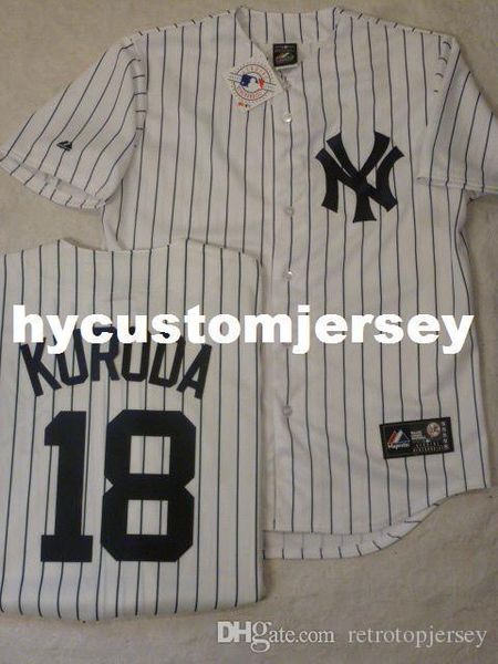 custom majestic new york #18 hiroki kuroda "w/name" sewn baseball jersey new mens stitched jerseys big and tall size xs-6xl for sa, Black;blue
custom majestic new york #18 hiroki kuroda "w/name" sewn baseball jersey new mens stitched jerseys big and tall size xs-6xl for sa, Black;blue