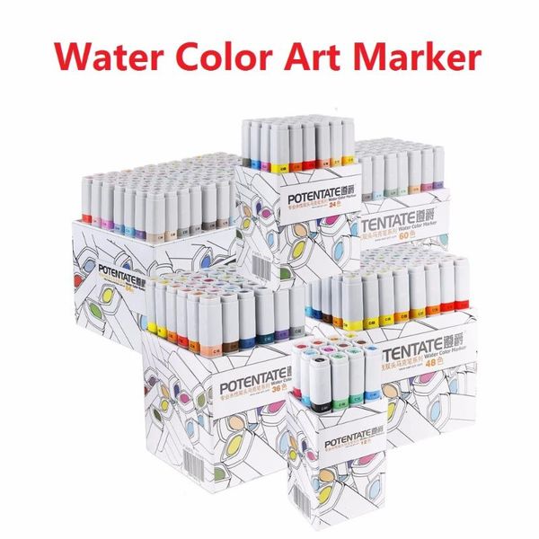 potentate water color art marker pen 12/24/36/48/60/84 colors set paint marker double slider arts supplies for design drawing
potentate water color art marker pen 12/24/36/48/60/84 colors set paint marker double slider arts supplies for design drawing