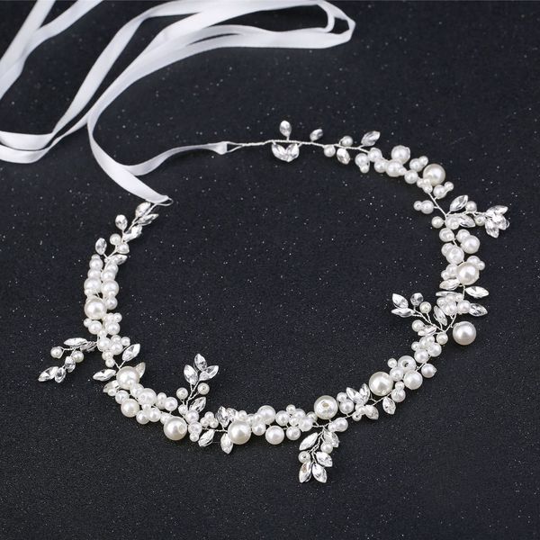 ornaments bride girl full dress manual pearl diamond full dress accessories headwear, Silver
ornaments bride girl full dress manual pearl diamond full dress accessories headwear, Silver