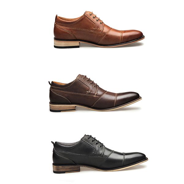 fashion designer mens dress shoes genuine leather lace-up loafers gentleman business shoes business party shoes wedding flats with box, Black
fashion designer mens dress shoes genuine leather lace-up loafers gentleman business shoes business party shoes wedding flats with box, Black