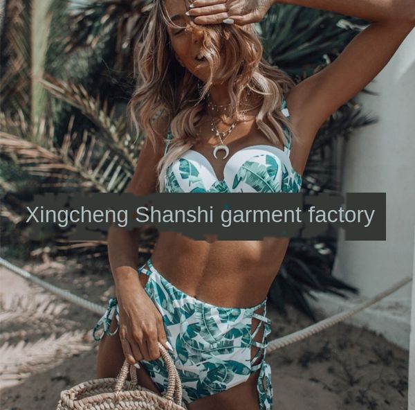 2019 digital printing hard bag high waist split lady swimsuit bikini bikini swimsuit, White;black
2019 digital printing hard bag high waist split lady swimsuit bikini bikini swimsuit, White;black