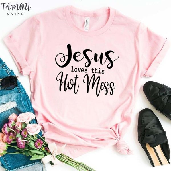 jesus loves this mess women tshirt short cotton casual funny t shirt gift for lady yong girl tee 6 color, White
jesus loves this mess women tshirt short cotton casual funny t shirt gift for lady yong girl tee 6 color, White