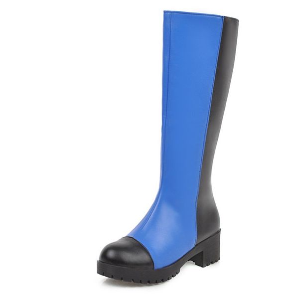 pxelena mixed color chunky block heels knee high boots women autumn shoes zip riding knight motorcycle biker long boots ladies, Black
pxelena mixed color chunky block heels knee high boots women autumn shoes zip riding knight motorcycle biker long boots ladies, Black