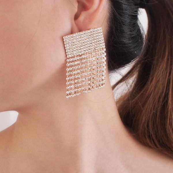 luxury rhinestone drop dangle earring statement tassel earrings for women wedding party fashion jewelry gifts ukmoc, Silver
luxury rhinestone drop dangle earring statement tassel earrings for women wedding party fashion jewelry gifts ukmoc, Silver