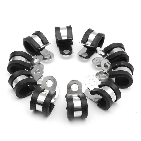5 pcs stainless steel rubber lined p clips wiring hose clamp pipe cable p clip metal
5 pcs stainless steel rubber lined p clips wiring hose clamp pipe cable p clip metal