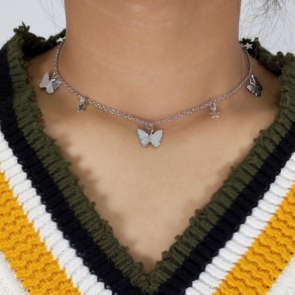 small animal butterfly stars chain necklaces for women gold silver color clavicle chain necklaces jewelry accessories
small animal butterfly stars chain necklaces for women gold silver color clavicle chain necklaces jewelry accessories
