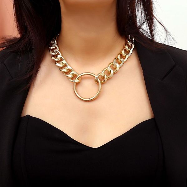 punk exaggerated chain female contracted geometric circle sautoir sweater chain necklace restoring ancient ways, Silver
punk exaggerated chain female contracted geometric circle sautoir sweater chain necklace restoring ancient ways, Silver