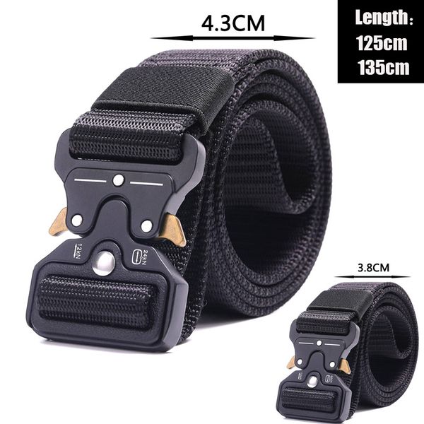 waist support tactical belt nylon men's training automatic buckle outdoor camping quick release, Black;gray
waist support tactical belt nylon men's training automatic buckle outdoor camping quick release, Black;gray