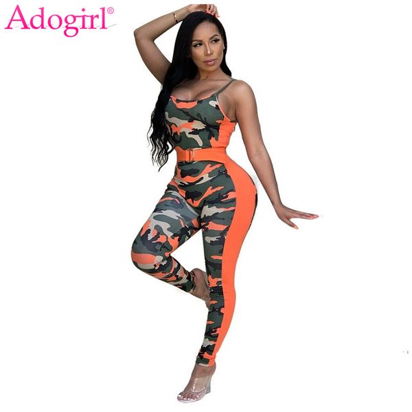 adogirl camo print spaghetti straps jumpsuit with belt summer sleeveless casual skinny romper fashion overalls clothes, Black;white
adogirl camo print spaghetti straps jumpsuit with belt summer sleeveless casual skinny romper fashion overalls clothes, Black;white