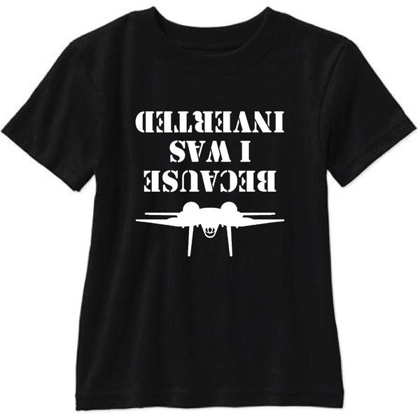 because i was inverted short sleeve t shirt tee gun, White;black