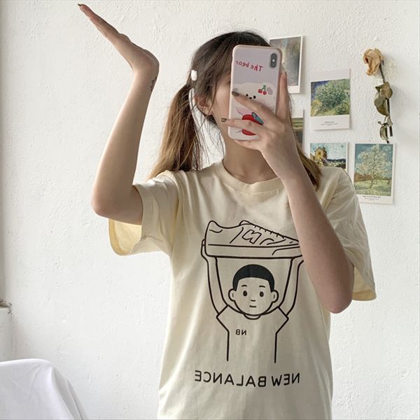 nb and women's short-sleeved shoes boy noritake co-branded illustration t-shirt simple casual short-sleeved t-shirt women's fashio, White
nb and women's short-sleeved shoes boy noritake co-branded illustration t-shirt simple casual short-sleeved t-shirt women's fashio, White