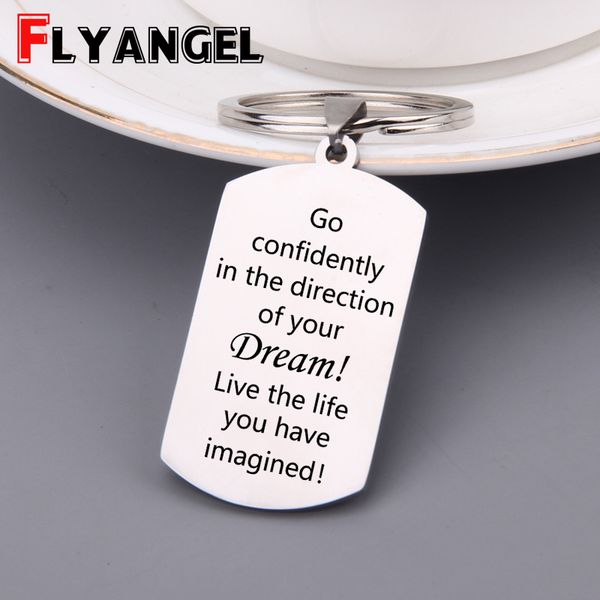 inspire gift keychain engraved go confidently in the direction of your dream keyring inspirational gifts fashion charm bag tag, Silver
inspire gift keychain engraved go confidently in the direction of your dream keyring inspirational gifts fashion charm bag tag, Silver