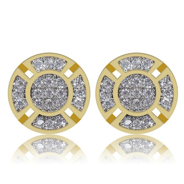 ish amazon popup euroamerican hiphop stud with zircon round doublecolor earrings 925 tremella cap, Golden;silver
ish amazon popup euroamerican hiphop stud with zircon round doublecolor earrings 925 tremella cap, Golden;silver