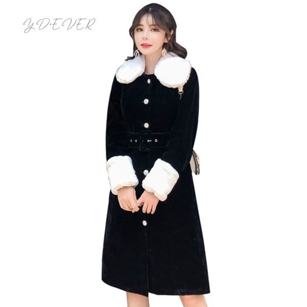 velvet women coat 2019 new winter single breasted thicken beading mujer outwear long sleeve plus size casual jacket, Black
velvet women coat 2019 new winter single breasted thicken beading mujer outwear long sleeve plus size casual jacket, Black