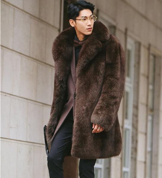 winter luxury style mens long faux fur coats turn-down collar thick warm formal brown faux fur coat overcoat plus size fw760
winter luxury style mens long faux fur coats turn-down collar thick warm formal brown faux fur coat overcoat plus size fw760