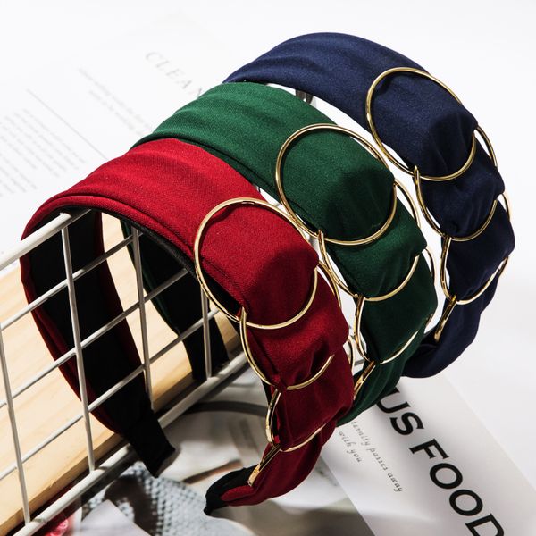 find me solid color cloth wide headband for women multilayer alloy circles hair band fashion hair jewelry accessories wholesale, Golden;white
find me solid color cloth wide headband for women multilayer alloy circles hair band fashion hair jewelry accessories wholesale, Golden;white