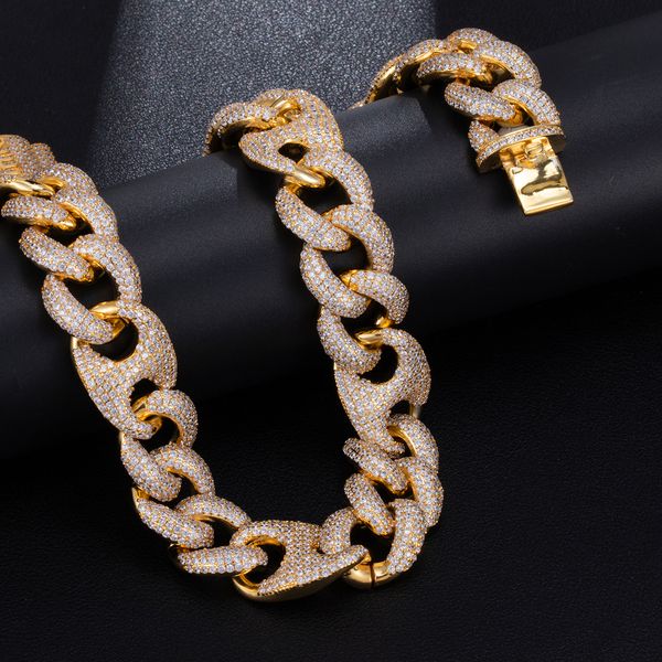iced out cuban link chain 18mm hip hip bling chains jewelry men gold luxury designer diamond necklace mens hiphop rapper fashion accessories, Silver
iced out cuban link chain 18mm hip hip bling chains jewelry men gold luxury designer diamond necklace mens hiphop rapper fashion accessories, Silver