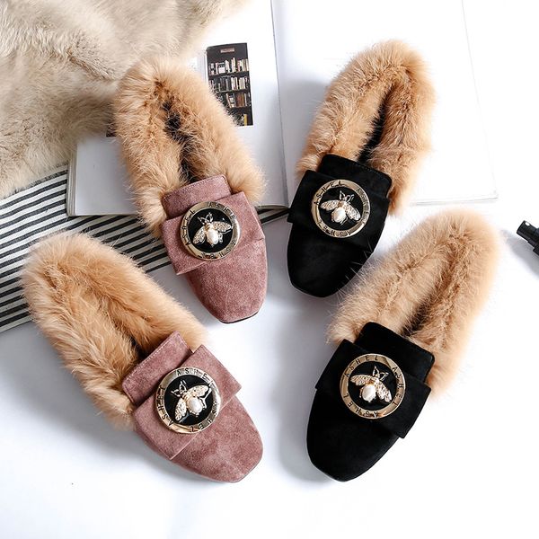 woman warm snow boots genuine leather wool winter flat shoes ladies fur ankle boots plus size bee fashion moccasins footwear new, Black
woman warm snow boots genuine leather wool winter flat shoes ladies fur ankle boots plus size bee fashion moccasins footwear new, Black