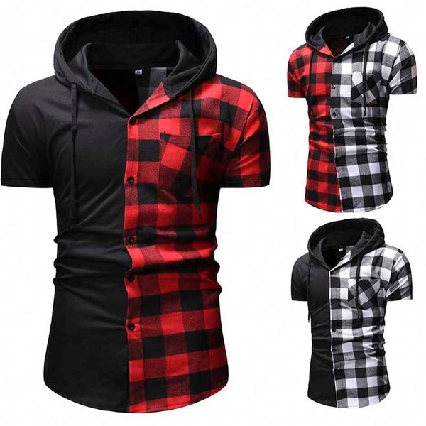 funny t shirts men t shirt men's plaid casual pullover hooded short sleeve shirt blouse camiseta hombre estampada #y3, White;black
funny t shirts men t shirt men's plaid casual pullover hooded short sleeve shirt blouse camiseta hombre estampada #y3, White;black