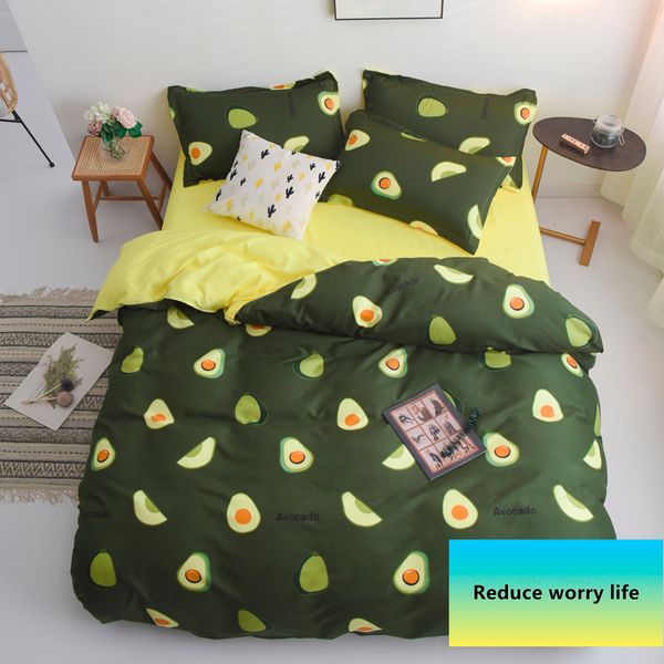 avocado cartoon bedding set for kids duvet cover king size printing bed set green home textiles bedclothes 3/4pcs
avocado cartoon bedding set for kids duvet cover king size printing bed set green home textiles bedclothes 3/4pcs