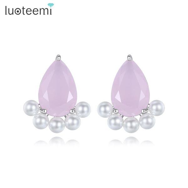 luoteemi 3 colors cute crystal stud earrings for woman wedding engagement fashion jewelry simulated pearl brincos christmas gift, Golden;silver
luoteemi 3 colors cute crystal stud earrings for woman wedding engagement fashion jewelry simulated pearl brincos christmas gift, Golden;silver
