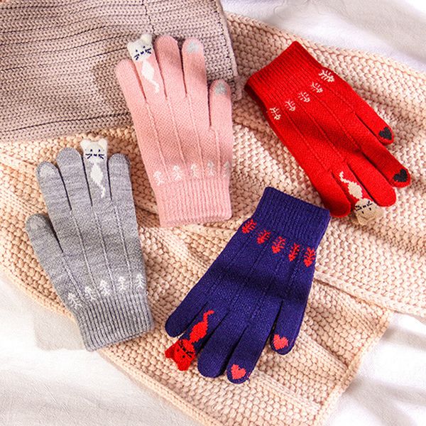 winter warm cute trendy design cartoon touchable screen gloves full finger knitted warm mittens for women gilrls grove xmas gift, Blue;gray
winter warm cute trendy design cartoon touchable screen gloves full finger knitted warm mittens for women gilrls grove xmas gift, Blue;gray