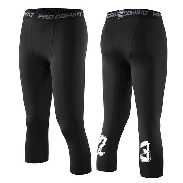 compression basketball 3/4 pants running tights men elastic soccer training leggings men gym jogging trousers, Black;blue
compression basketball 3/4 pants running tights men elastic soccer training leggings men gym jogging trousers, Black;blue