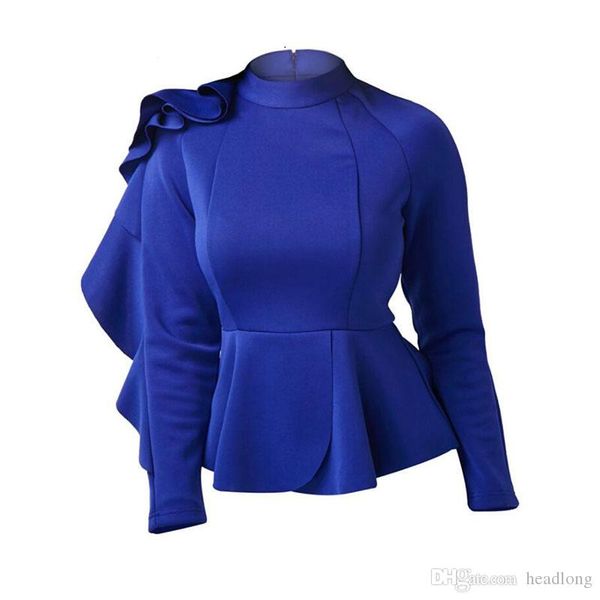 women stand collar shirts ruffle patchwork fashion blue blouses long sleeve spring female office modern asymmetric shirts
women stand collar shirts ruffle patchwork fashion blue blouses long sleeve spring female office modern asymmetric shirts