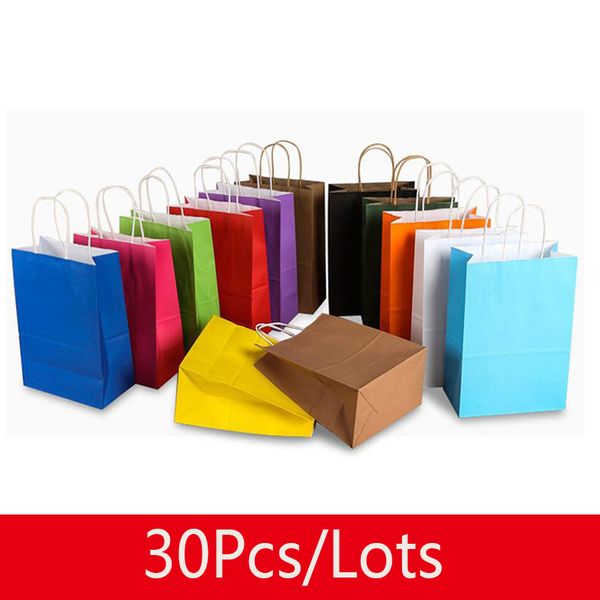 30pcs gift bag paper bags with handle kraft paper festival jewelry wedding birthday party package shopping wrapping
30pcs gift bag paper bags with handle kraft paper festival jewelry wedding birthday party package shopping wrapping