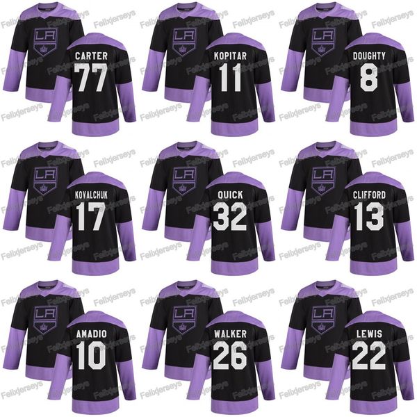 32 jonathan quick 2020 hockey fights cancer los angeles drew doughty trevor lewis clifford michael amadio nikolai prokhorkin jersey, Black;red
32 jonathan quick 2020 hockey fights cancer los angeles drew doughty trevor lewis clifford michael amadio nikolai prokhorkin jersey, Black;red