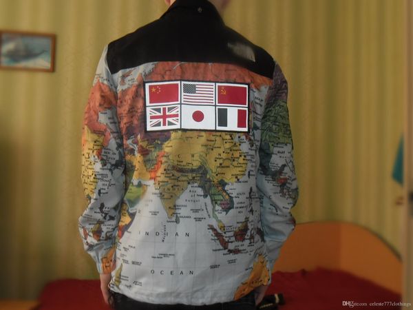 the world joint brand clothes large military map jacket jacket jacket of men and women fashion trench coat and hooded superman-sign coat, Black;brown
the world joint brand clothes large military map jacket jacket jacket of men and women fashion trench coat and hooded superman-sign coat, Black;brown