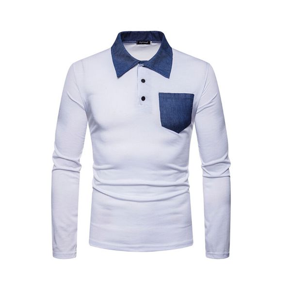 new design mens long-sleeve button t-shirts square neck patchwork pocket casual lapel collar slim fit t-shirt, White;black
new design mens long-sleeve button t-shirts square neck patchwork pocket casual lapel collar slim fit t-shirt, White;black