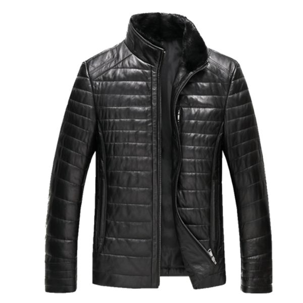 men's real sheepskin leather jacket plus size 6xl7xl 2019 winter warm genuine leather duck down jacket men parka l480, Black
men's real sheepskin leather jacket plus size 6xl7xl 2019 winter warm genuine leather duck down jacket men parka l480, Black